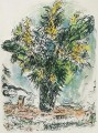 Litografía de Mimosas contemporánea Marc Chagall